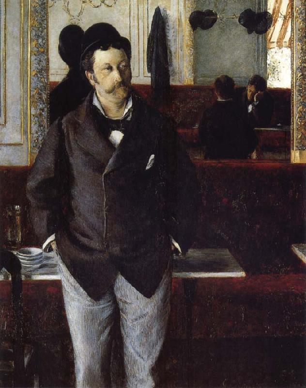 Gustave Caillebotte Inside cafe oil painting picture